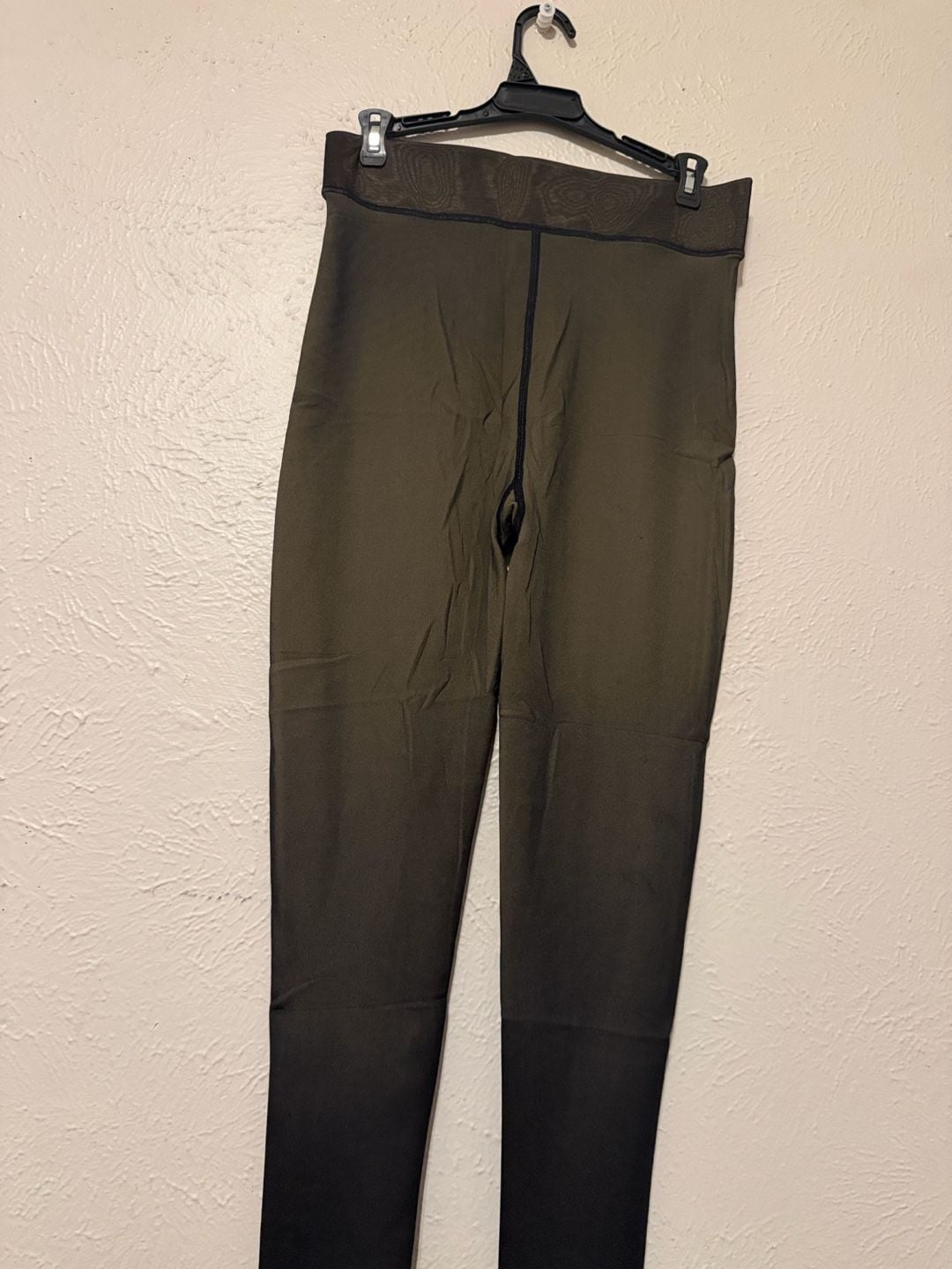 Fleece lined sheer Leggings black 4
