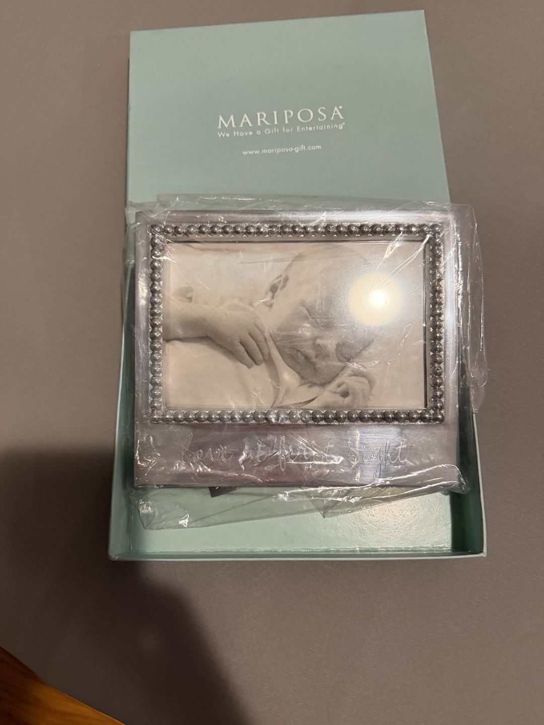 Mariposa Love At First Sight Beaded Picture Frame 3906FS 1