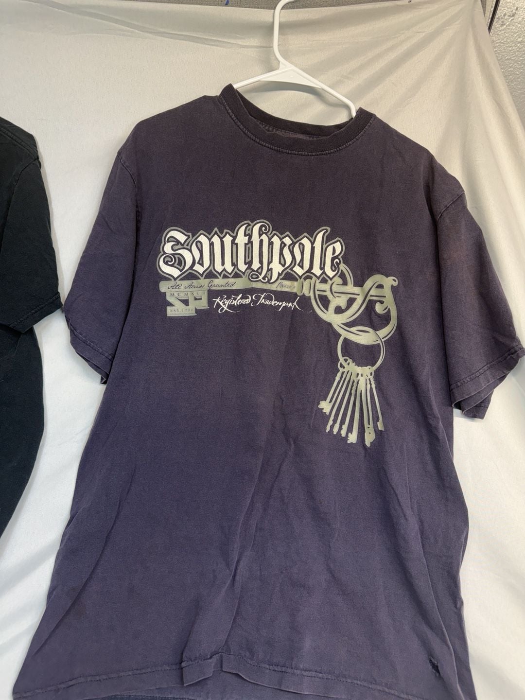 Southpole Graphic T-Shirt Dark Purple Vintage Key Logo 2