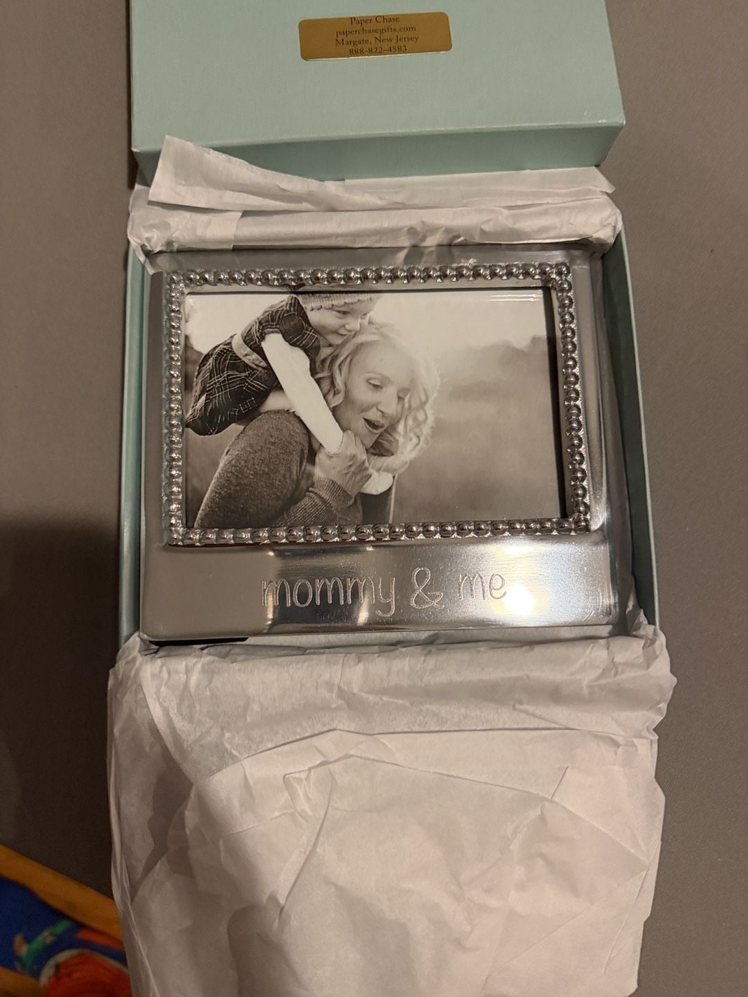Mariposa Mommy & Me Beaded Statement Picture Frame 2
