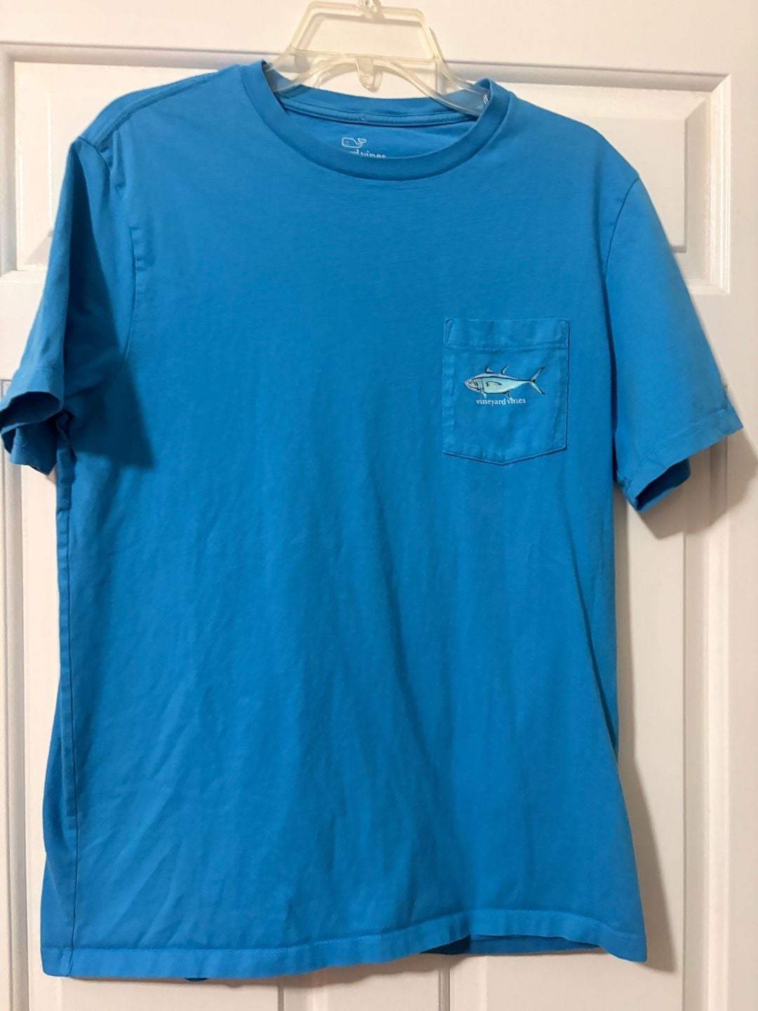 Vineyard Vines Tuna Pocket T-Shirt Size M Blue Cotton 7