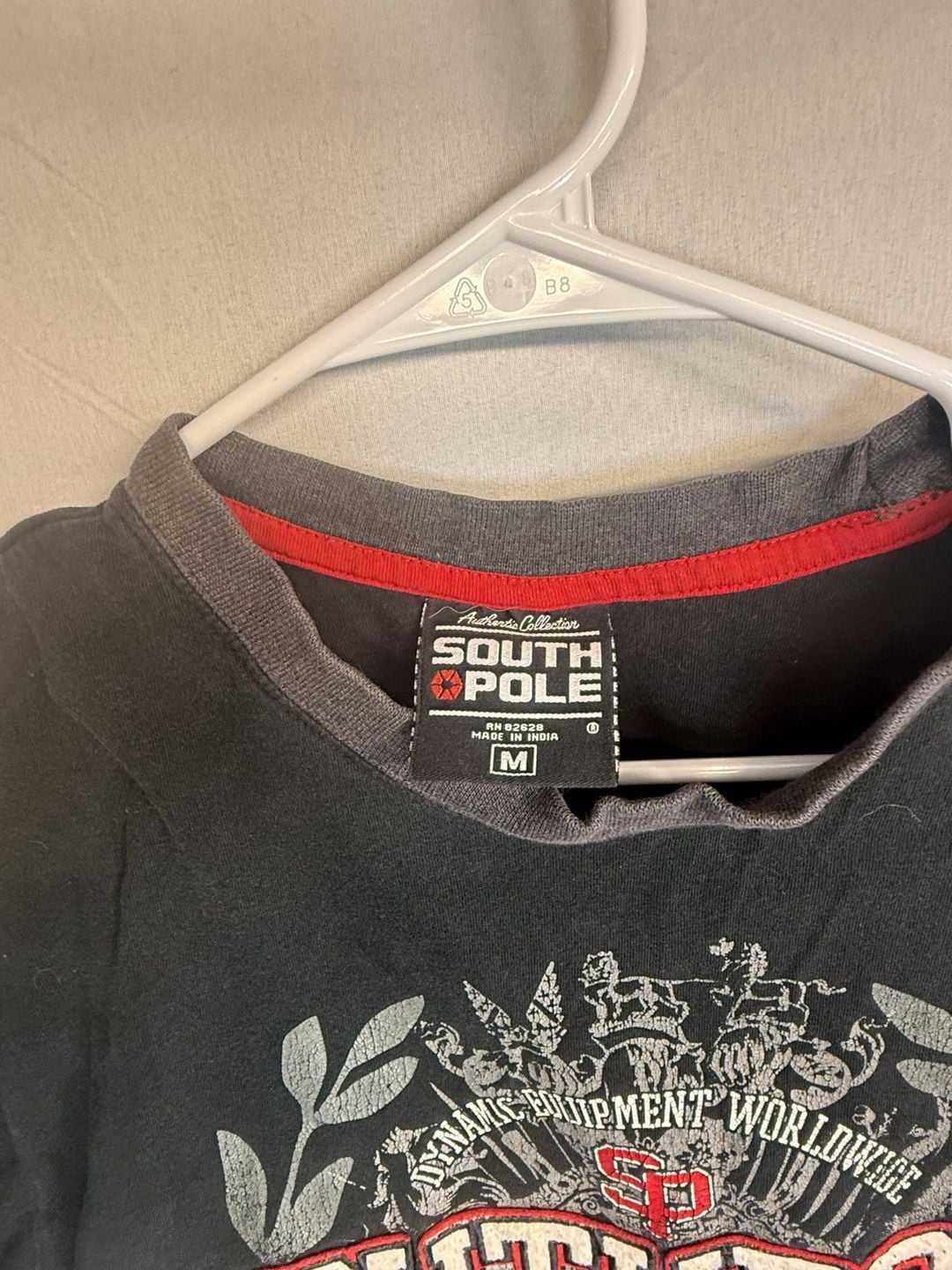 Y2K vintage Southpole Graphic T-Shirt Size M Black Vintage Streetwear 4
