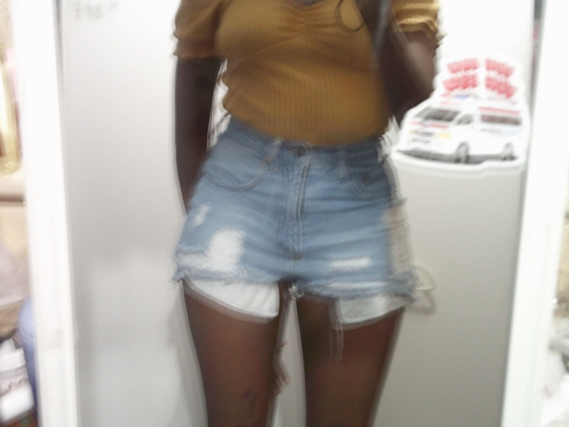 Mustard Yellow Ribbed Bodysuit 3