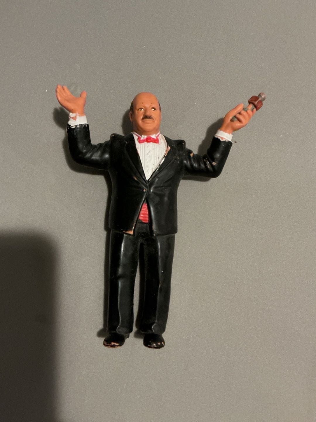 Vintage 1986 LJN Titan Sports Mean Gene Okerlund WWF WWE Wrestling Figure LOOSE 1