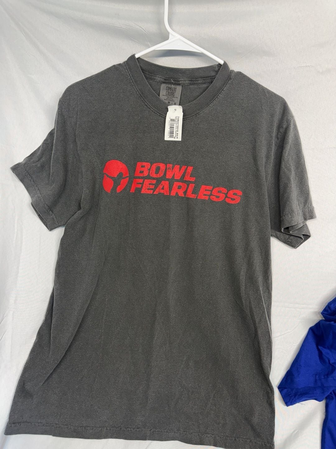 Comfort Colors Bowl Fearless T-Shirt Size M Pepper Grey Graphic Tee 2