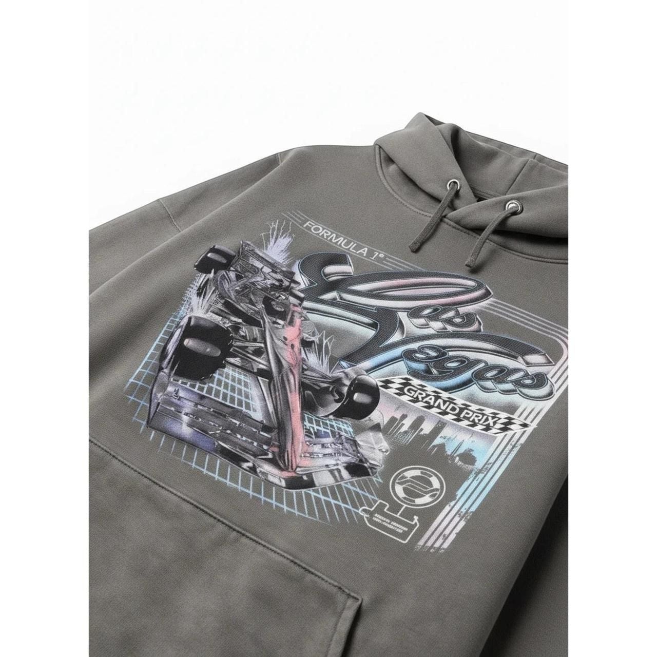 Formula 1 Las Vegas Grand Prix Graphic Hoodie Vintage Grey 2
