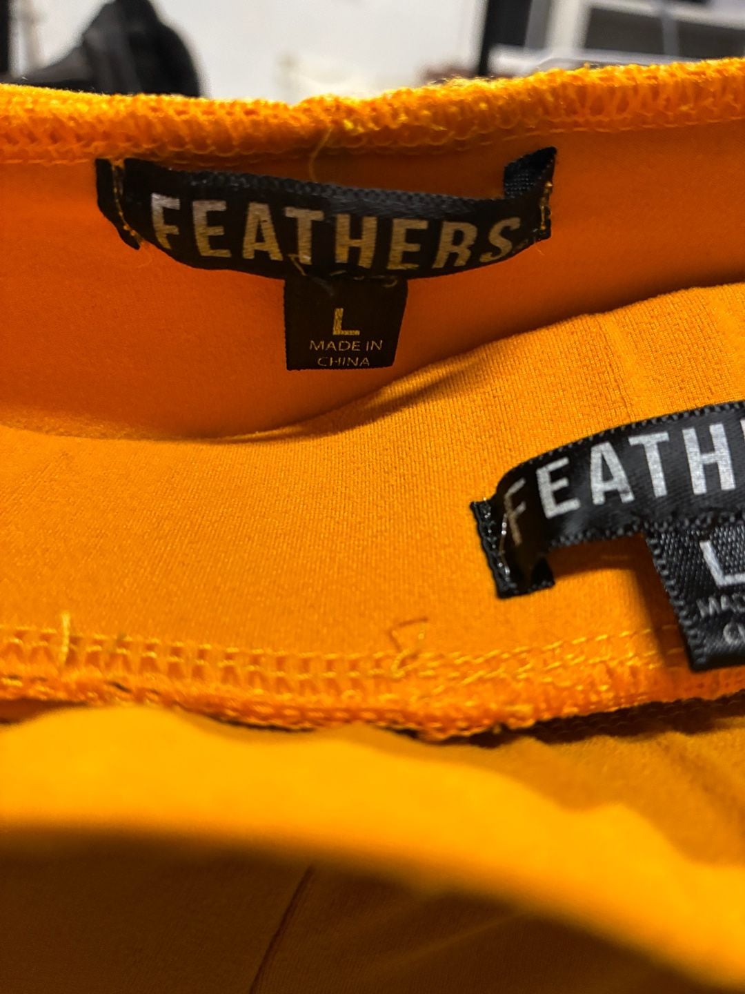 Feathers Tracksuit Size L Yellow 2-Piece Hoodie Set 3