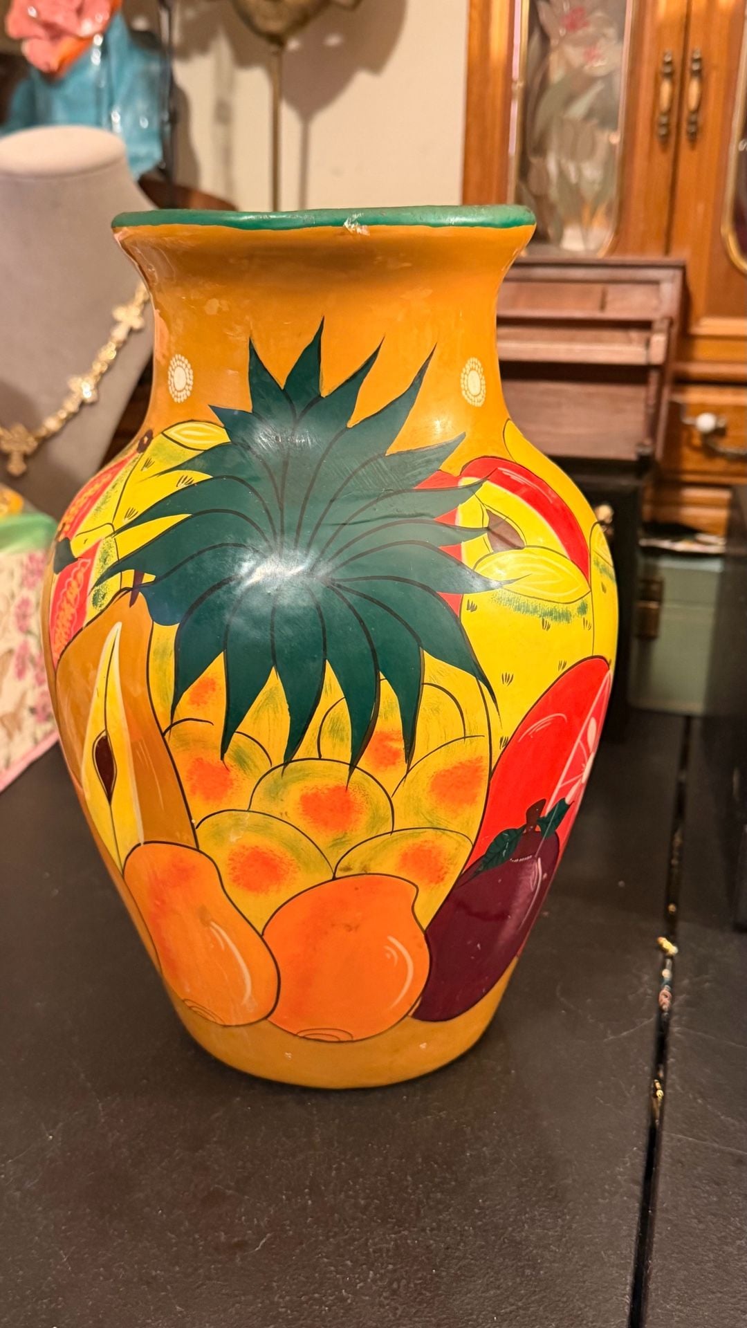 Handmade Hand-Painted Fruit Vase 3