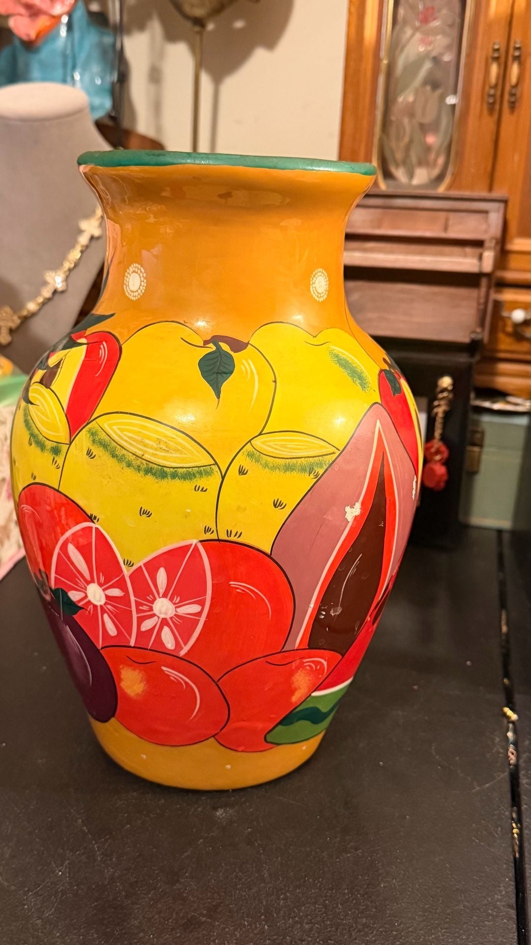 Handmade Hand-Painted Fruit Vase 4