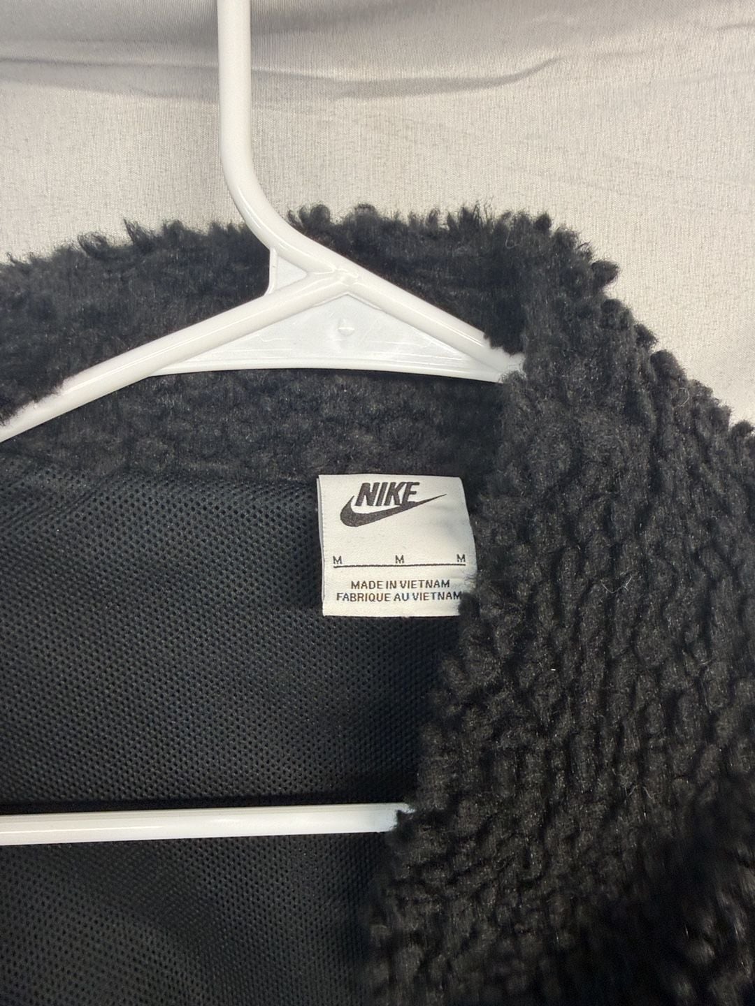 Nike Sherpa Fleece Full Zip Jacket Size M Black 2
