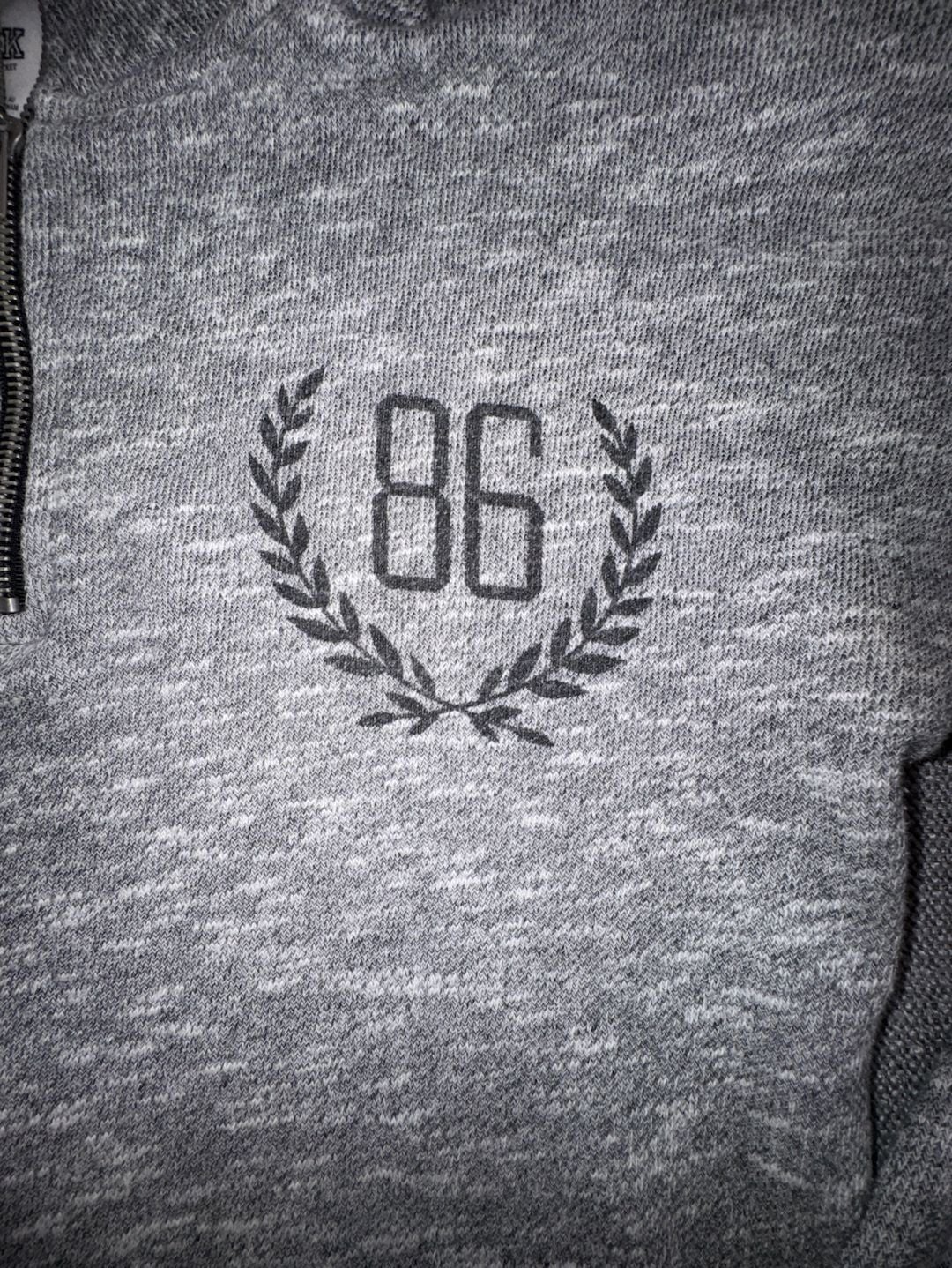 Victoria's Secret Pink Half Zip Pullover Size XS Gray 3