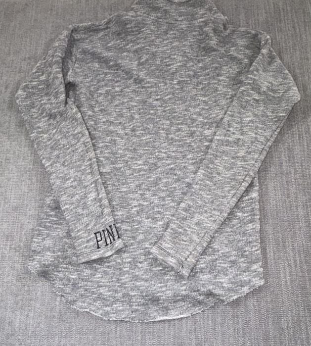 Victoria's Secret Pink Half Zip Pullover Size XS Gray 6