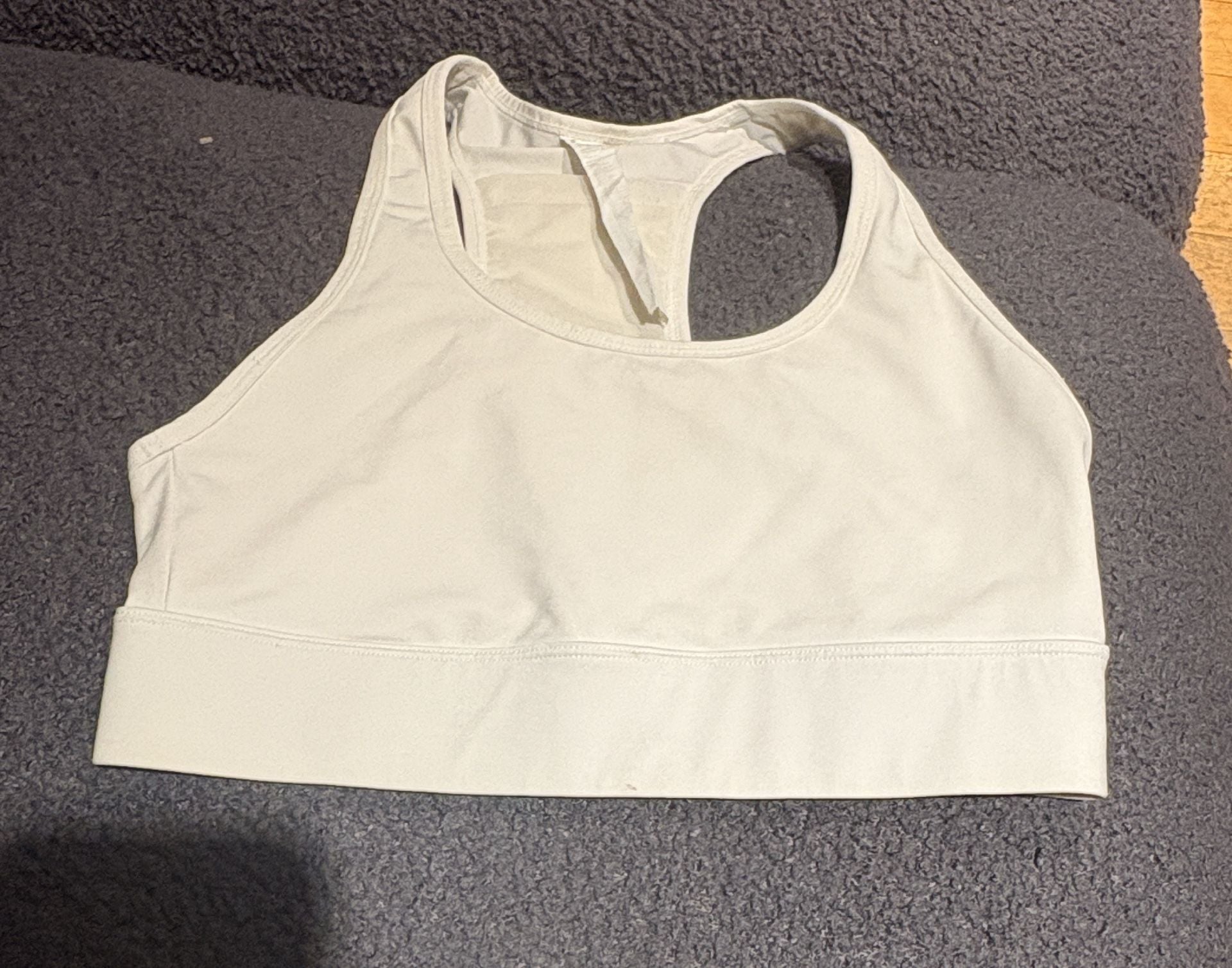 Fabletics Sports Bra Size S White Athletic Racerback 2