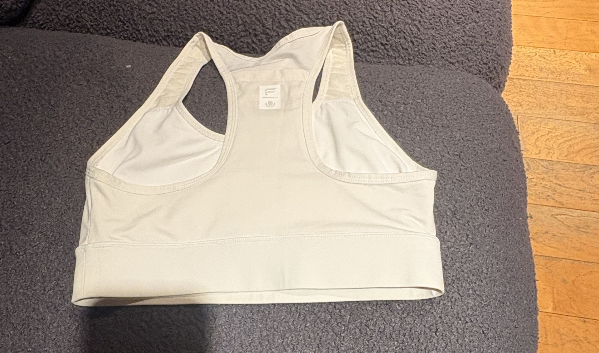 Fabletics Sports Bra Size S White Athletic Racerback 6