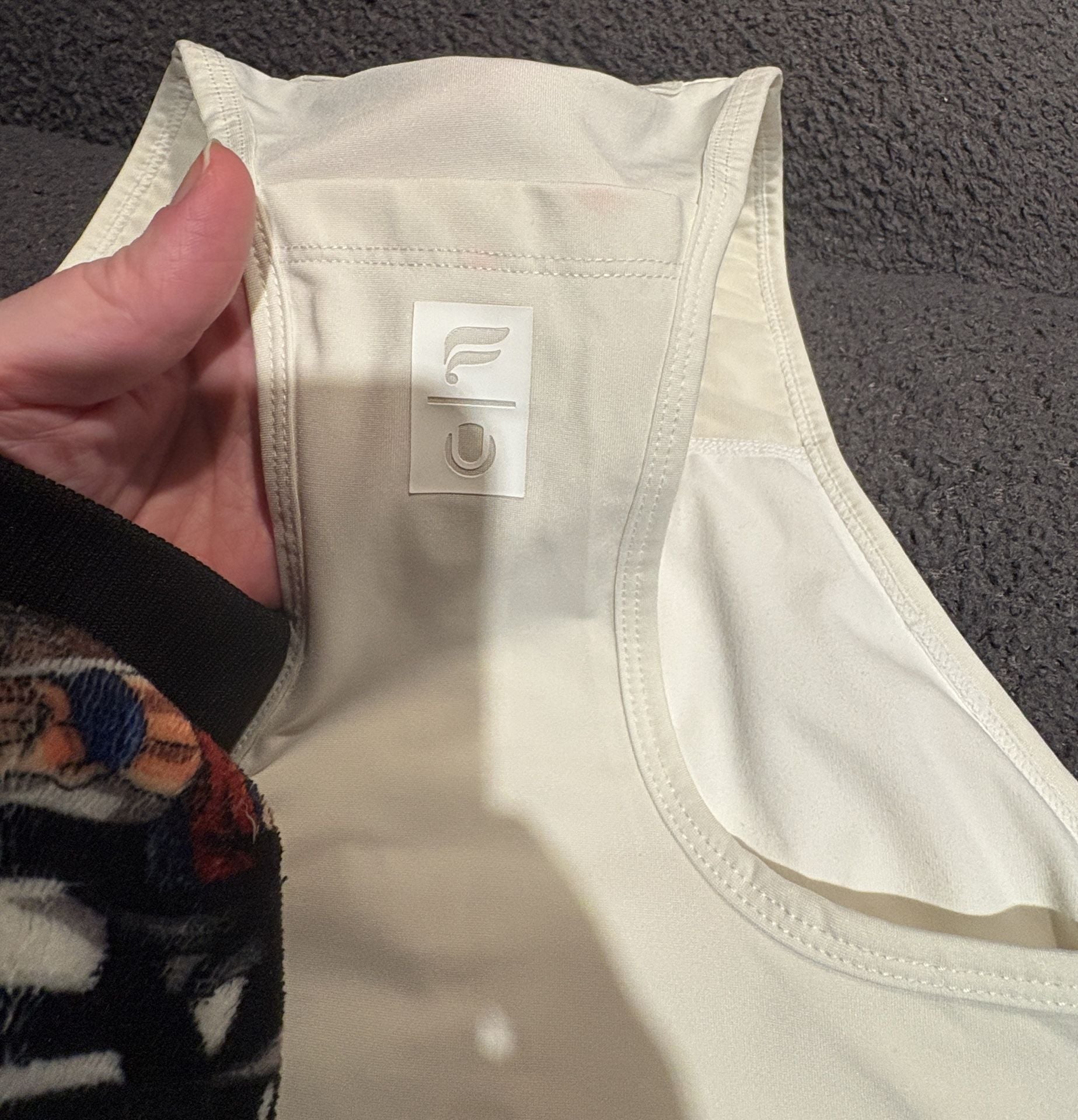 Fabletics Sports Bra Size S White Athletic Racerback 7