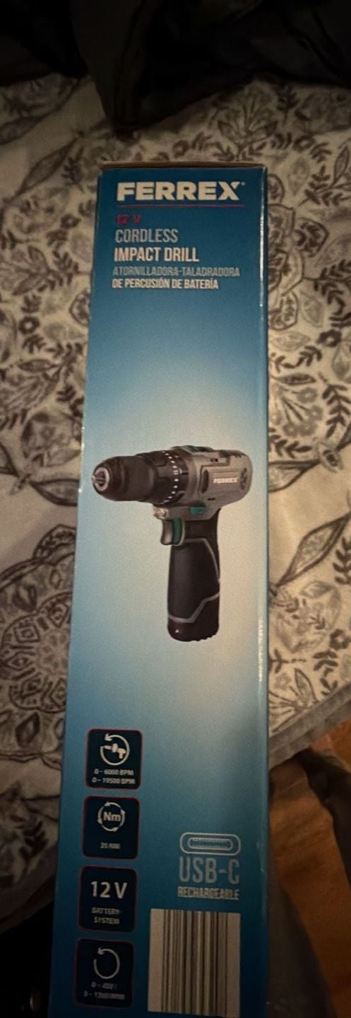 Ferrex 12V Cordless Impact Drill 2