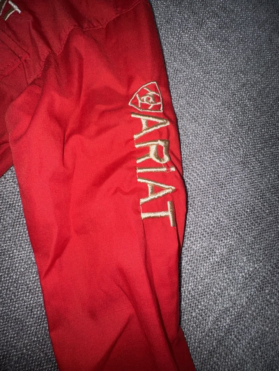 Ariat Work FR Shirt Size 6 Red Long Sleeve Flame Resistant Western 3