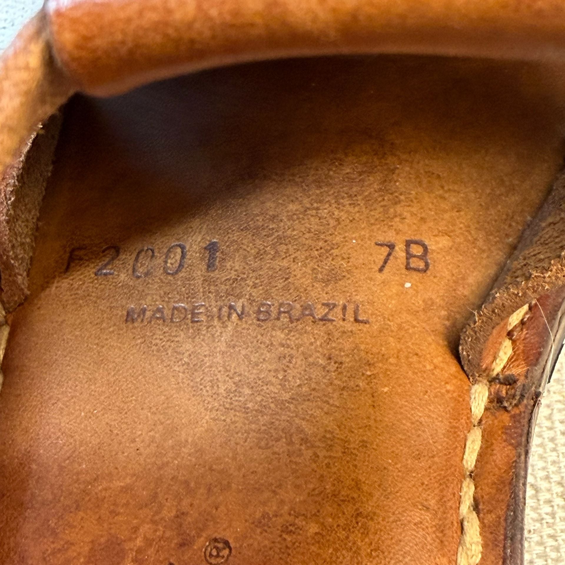 Cole Haan F2001 Fisherman Sandals Size 7B Brown Leather 6