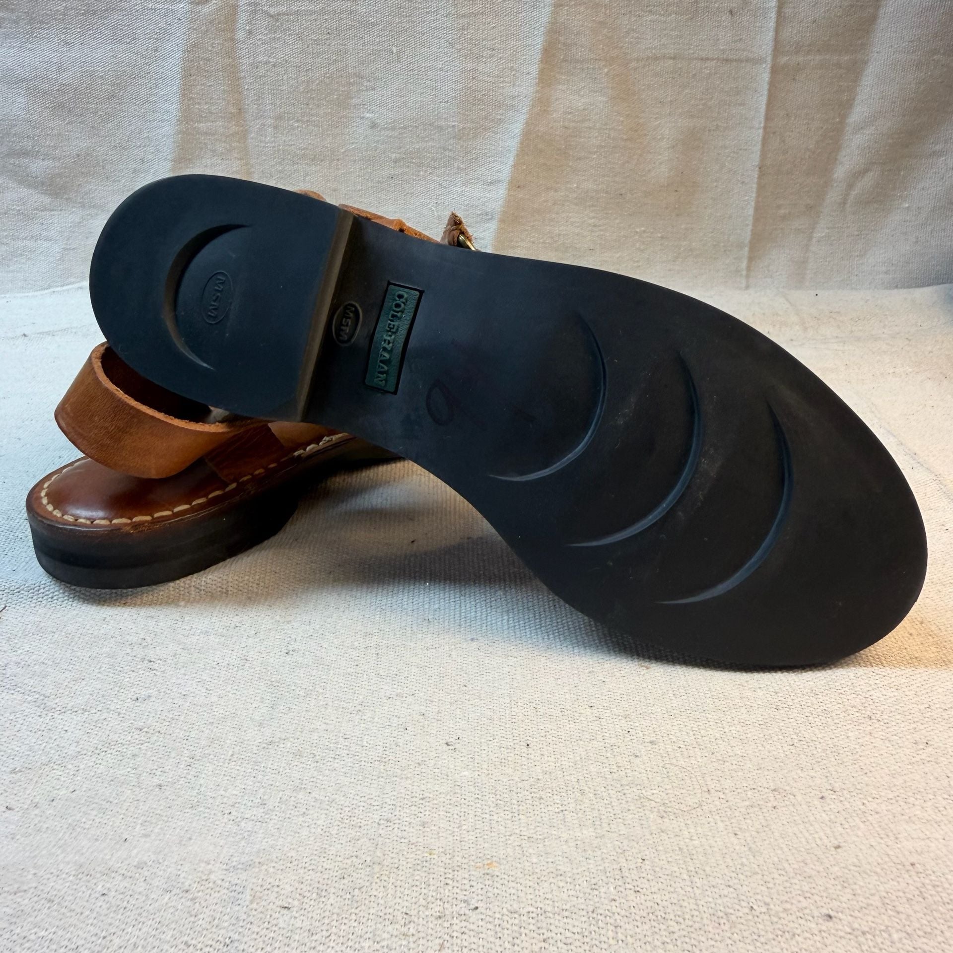 Cole Haan F2001 Fisherman Sandals Size 7B Brown Leather 11