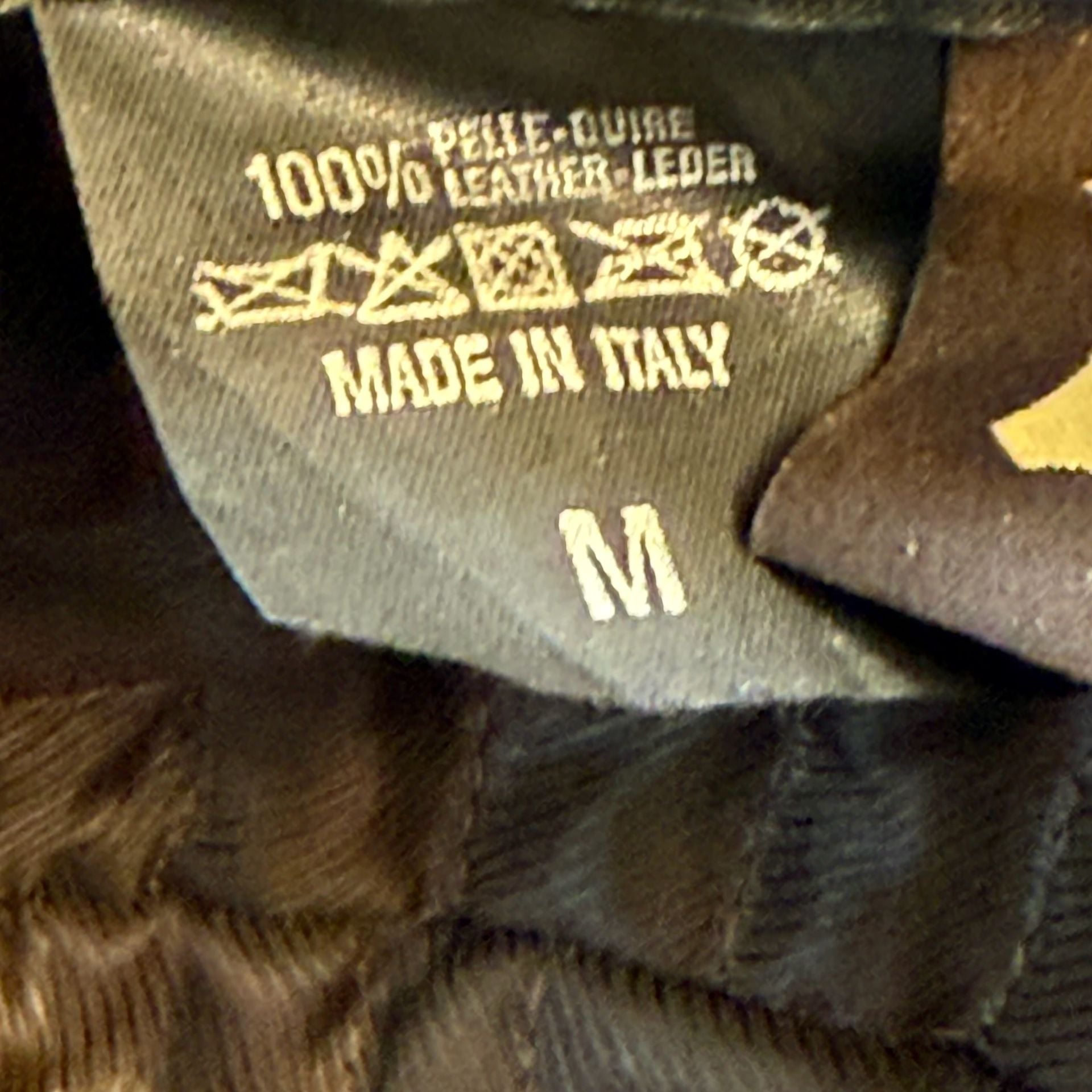 Capas Headwear Newsboy Cap Size L Brown Leather Italian Made 10