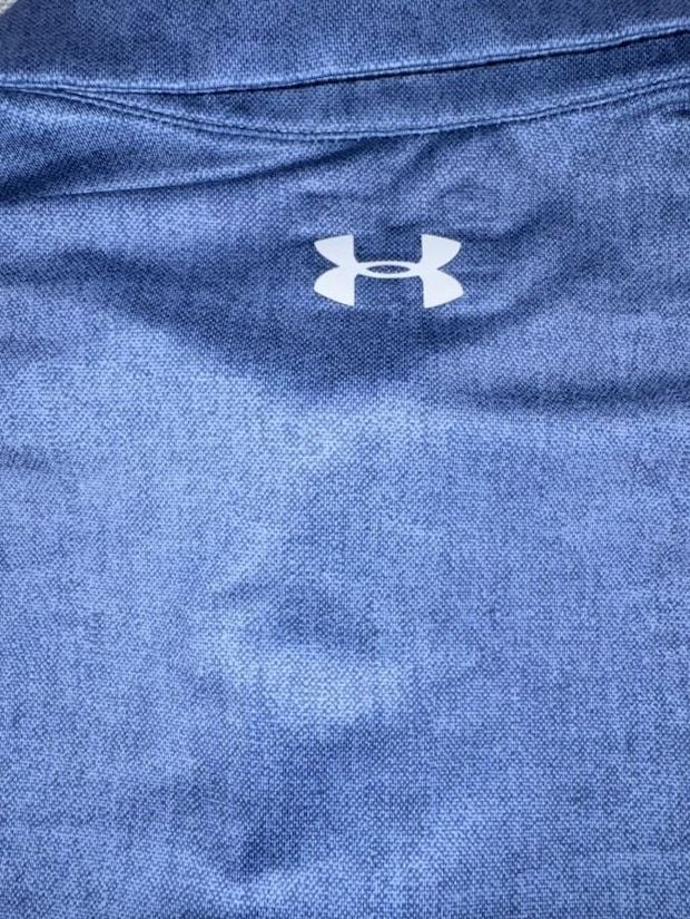 Under Armour HeatGear Polo Shirt Size XL Blue Orange Athletic 6