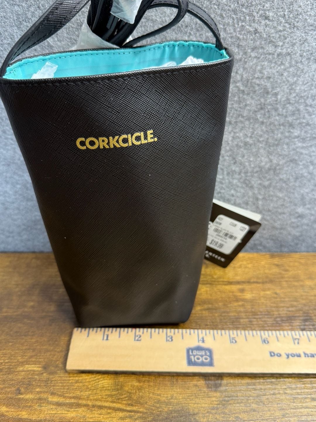 Corkcicle The Chic Canteen Carrier Sling Bag Black Gold 5