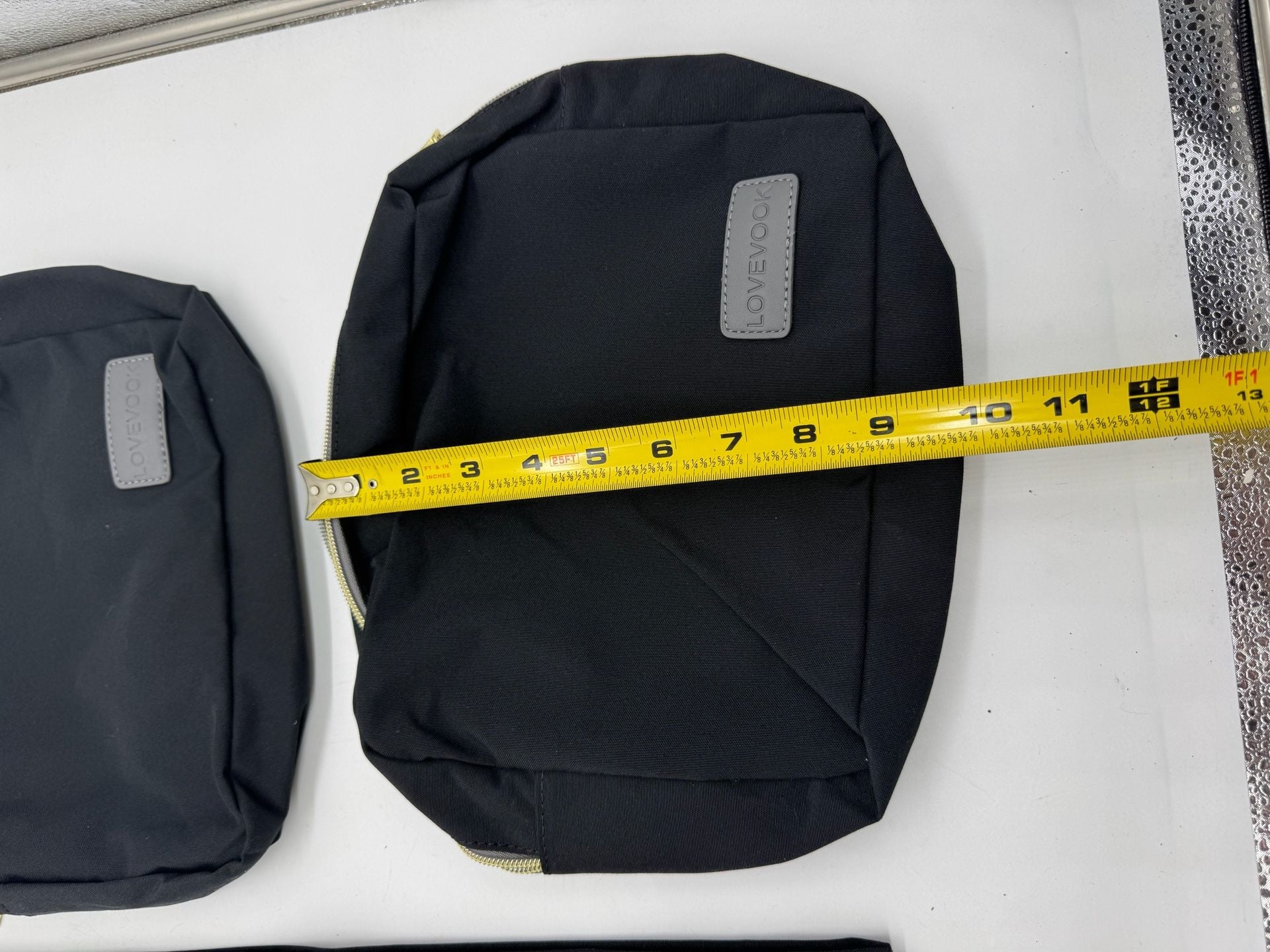 LOVEVOOK Travel Toiletry Bag Set and Shoe Pouch Black 3 Piece - NEVER USED 5