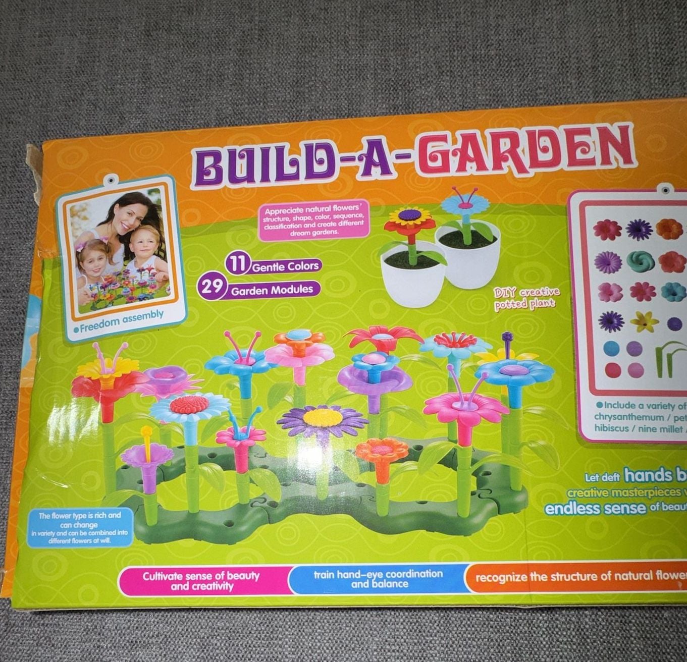 Build A Garden Toy Flower Building Set 98 Pieces 3+ Ages 3