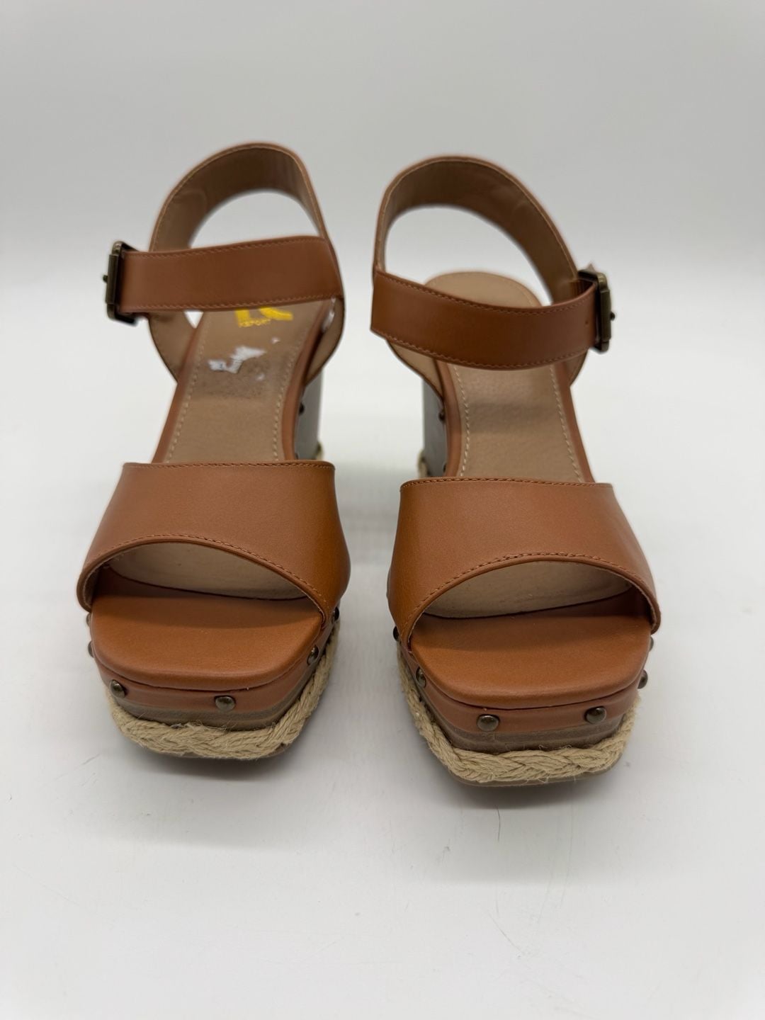- Report Wedge Sandals Size 7.5 Brown Ankle Strap Platform - Never worn 3