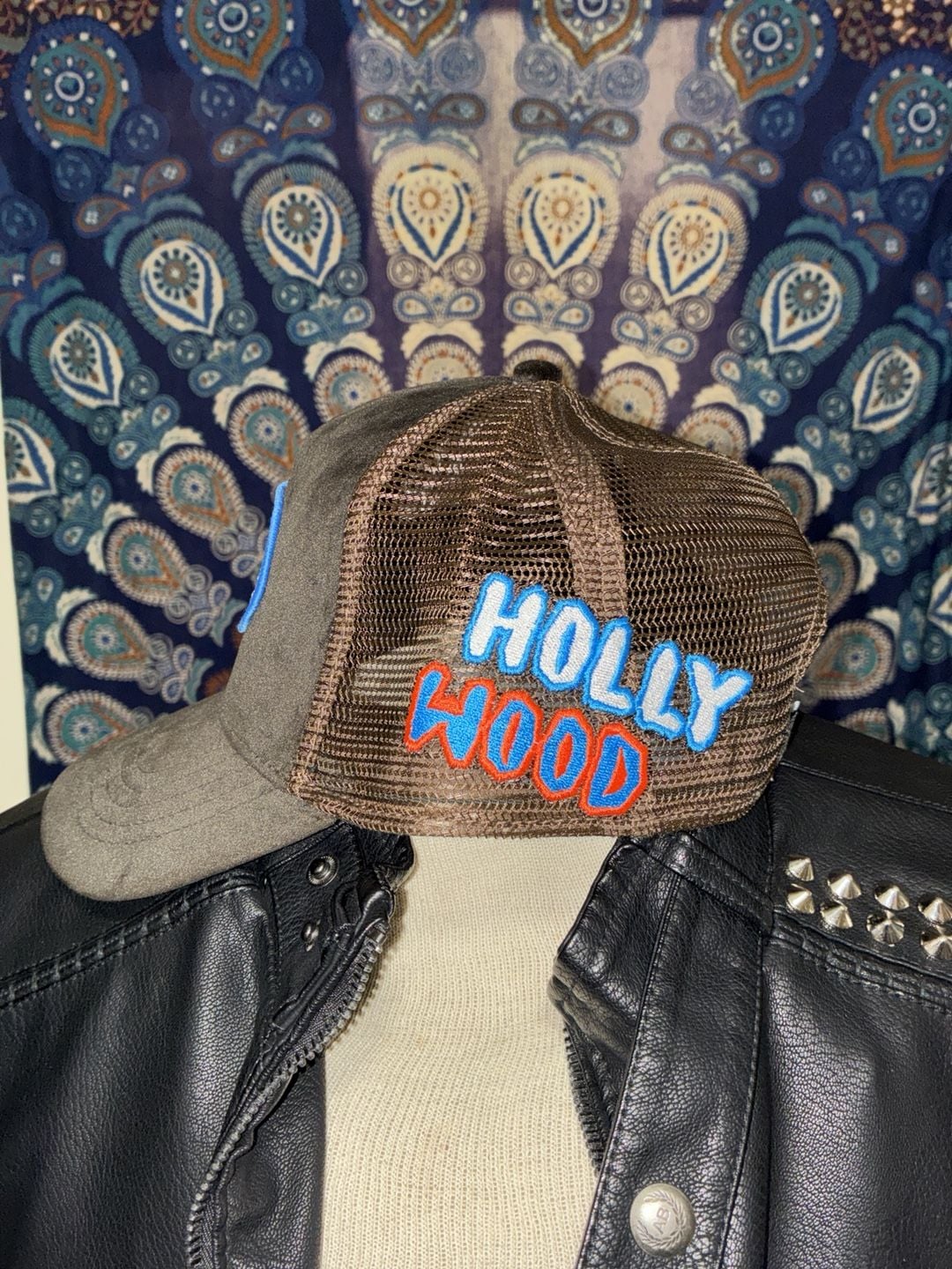 Von Dutch Velvet Hollywood Trucker Hat Brown One Size 3