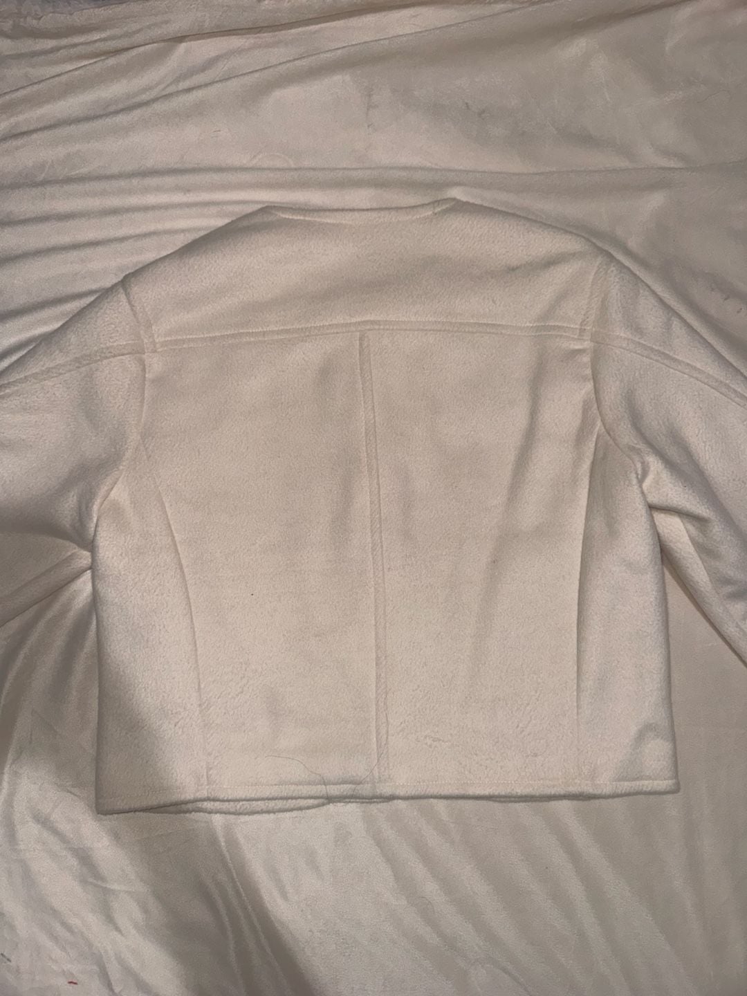 Abercrombie & Fitch Button Jacket Size M Cream Wool Blend 3