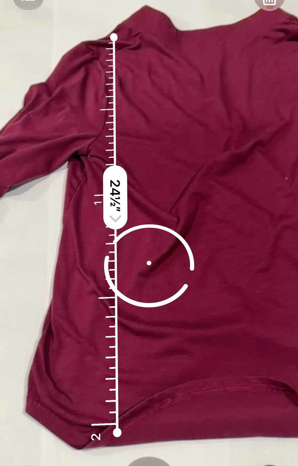 Halife Size L V-Neck 3/4 Sleeve Top Magenta 7
