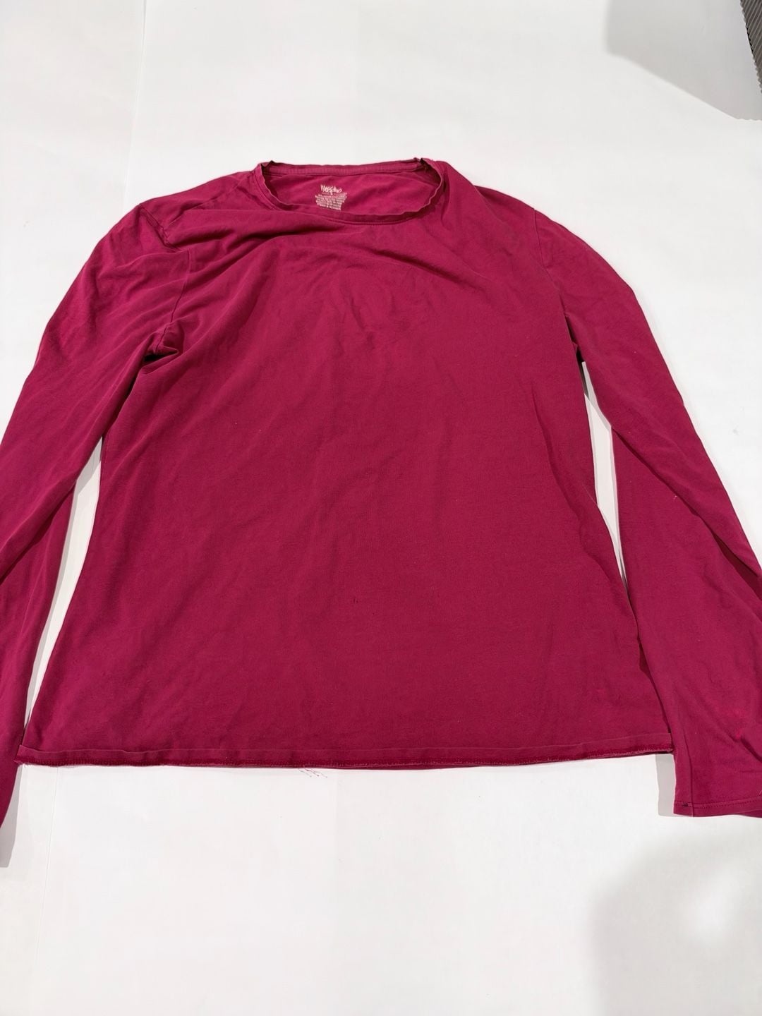 Halife Size L V-Neck 3/4 Sleeve Top Magenta 10