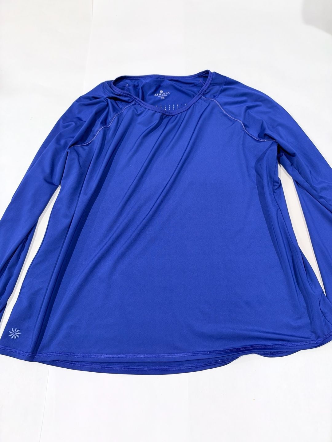 Athleta Long Sleeve Shirt Size XL Blue 2