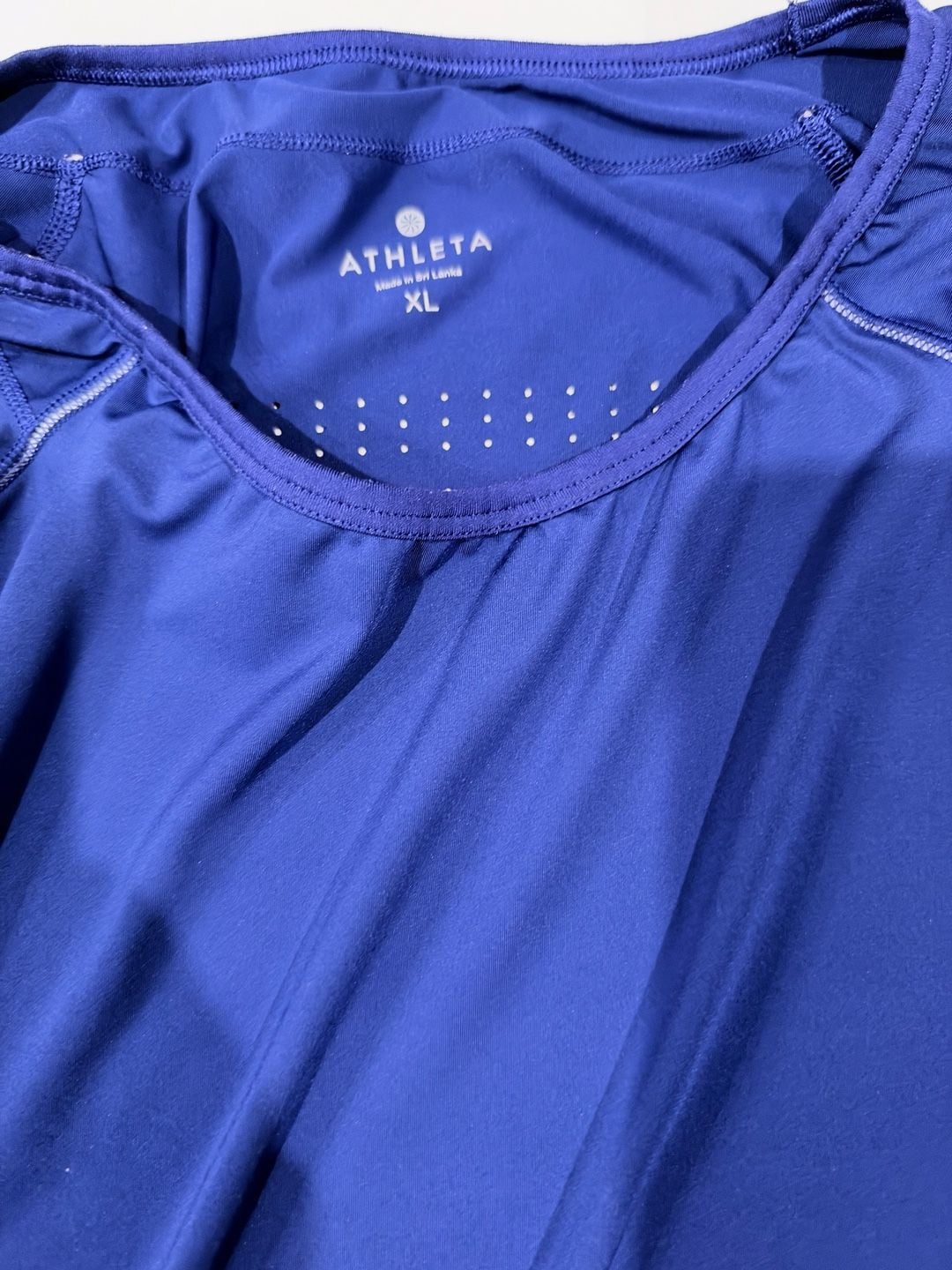 Athleta Long Sleeve Shirt Size XL Blue 4