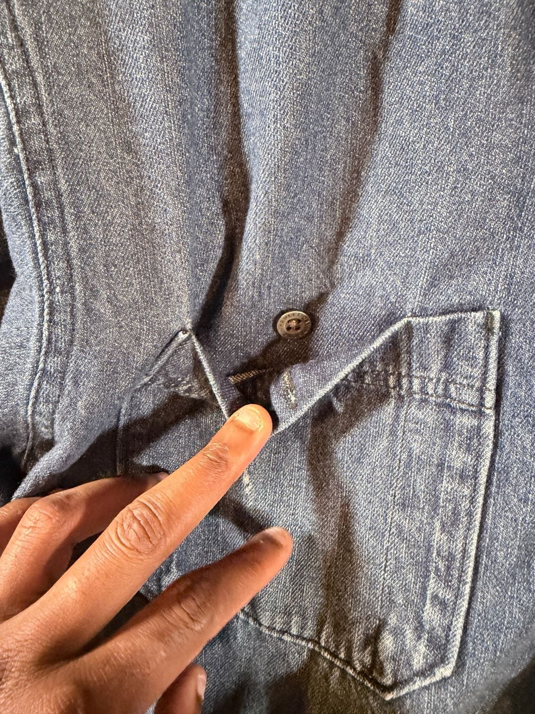 Harley-Davidson Denim Long Sleeve Shirt Size 2XL Blue Button Down 13