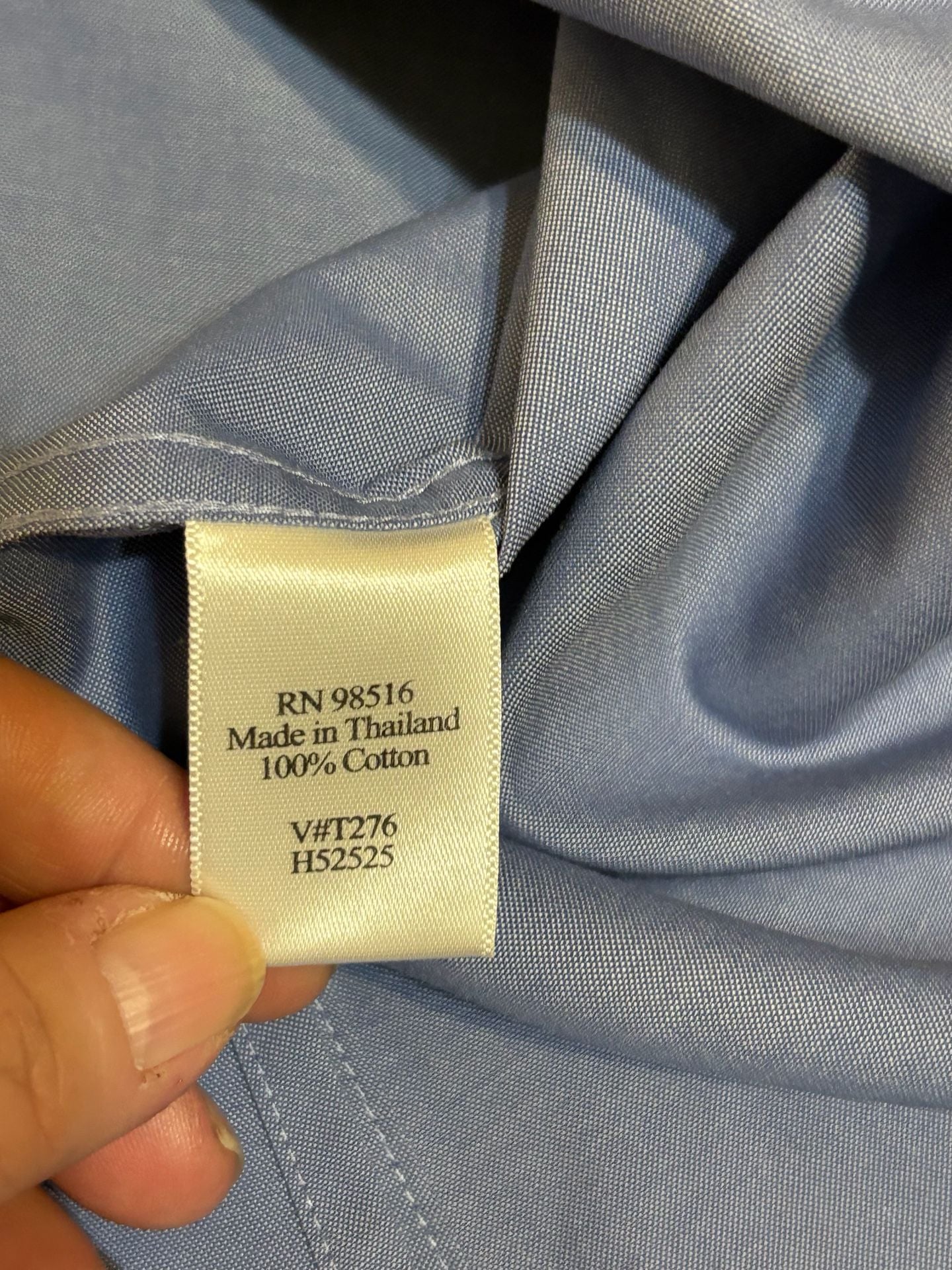 Coldwater Creek Button Down Shirt Size L Blue Cotton Long Sleeve 4