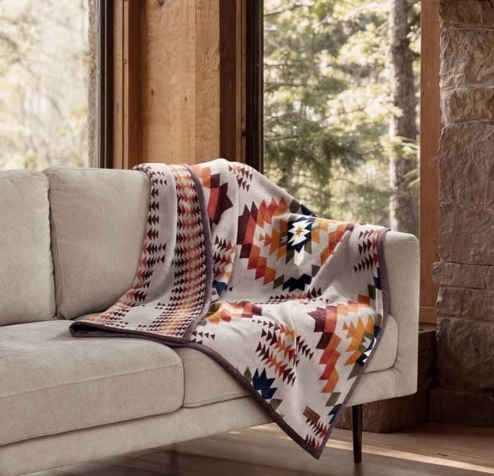 NEW Pendleton Reversible Plush Throw Blanket Sonoran Dusk 50”x70” 2