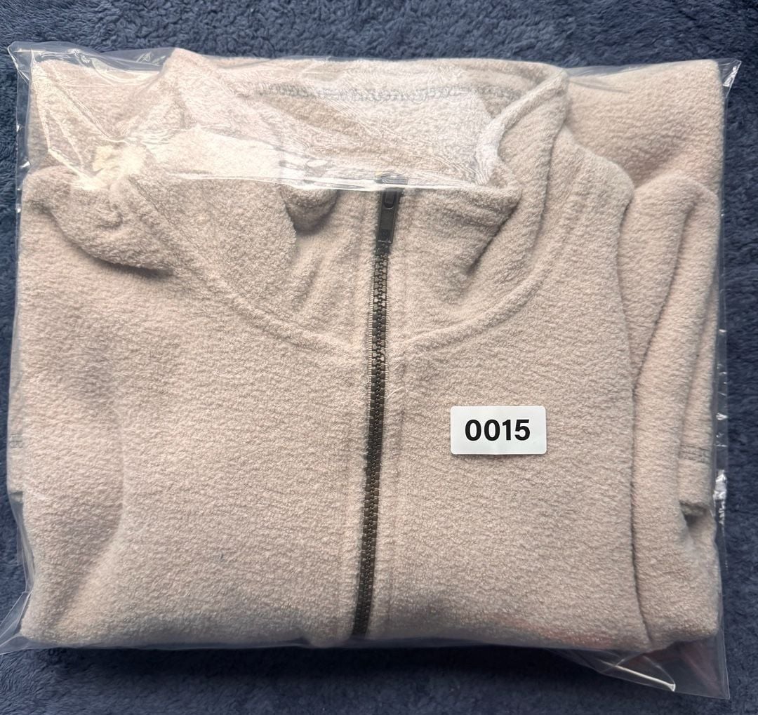 VTG 90’s Walt Disney World Quarter-Zip Fleece Beige Pullover Made in USA 12