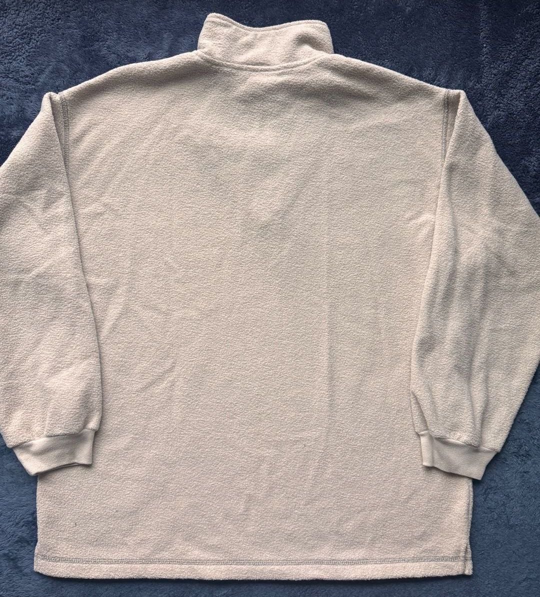 VTG 90’s Walt Disney World Quarter-Zip Fleece Beige Pullover Made in USA 11