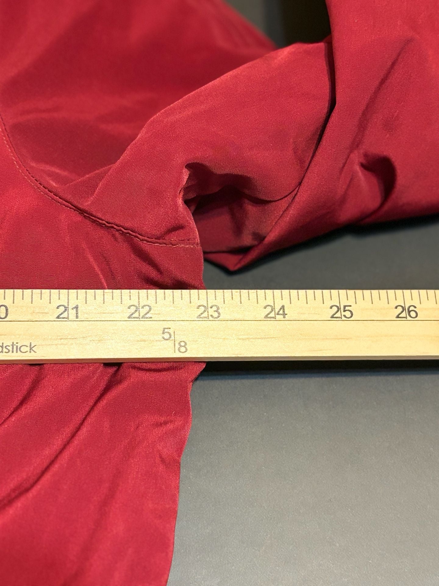 Miss Gallery Anorak Jacket Size L Red Utility Cargo Coat Fleece Lined 6