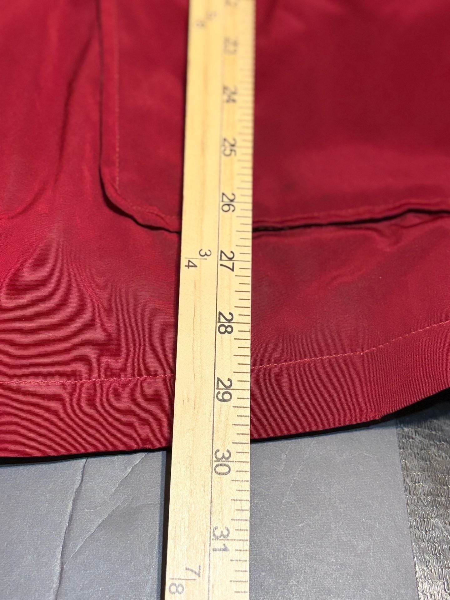 Miss Gallery Anorak Jacket Size L Red Utility Cargo Coat Fleece Lined 7