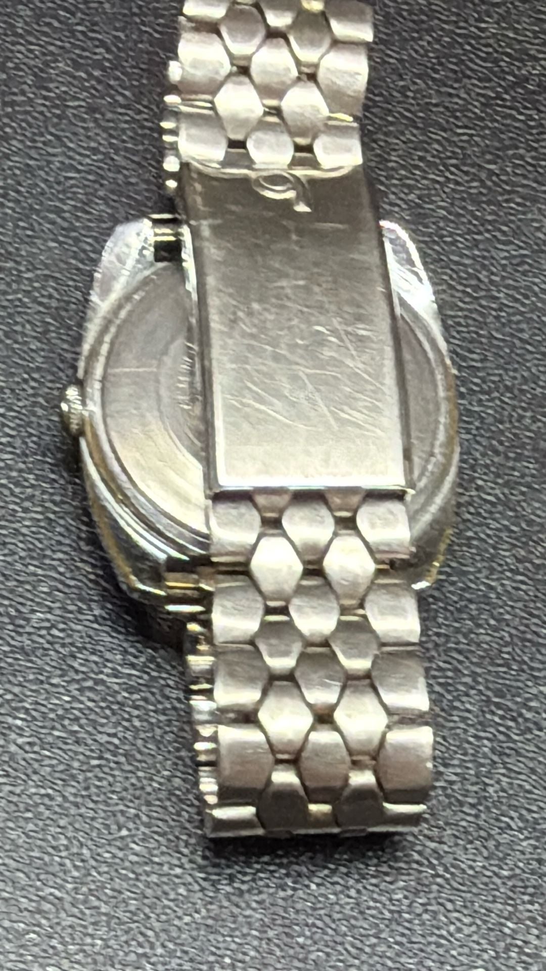 Timex Vintage Mechanical Watch Red Racing Stripe Black Dial Cushion 9