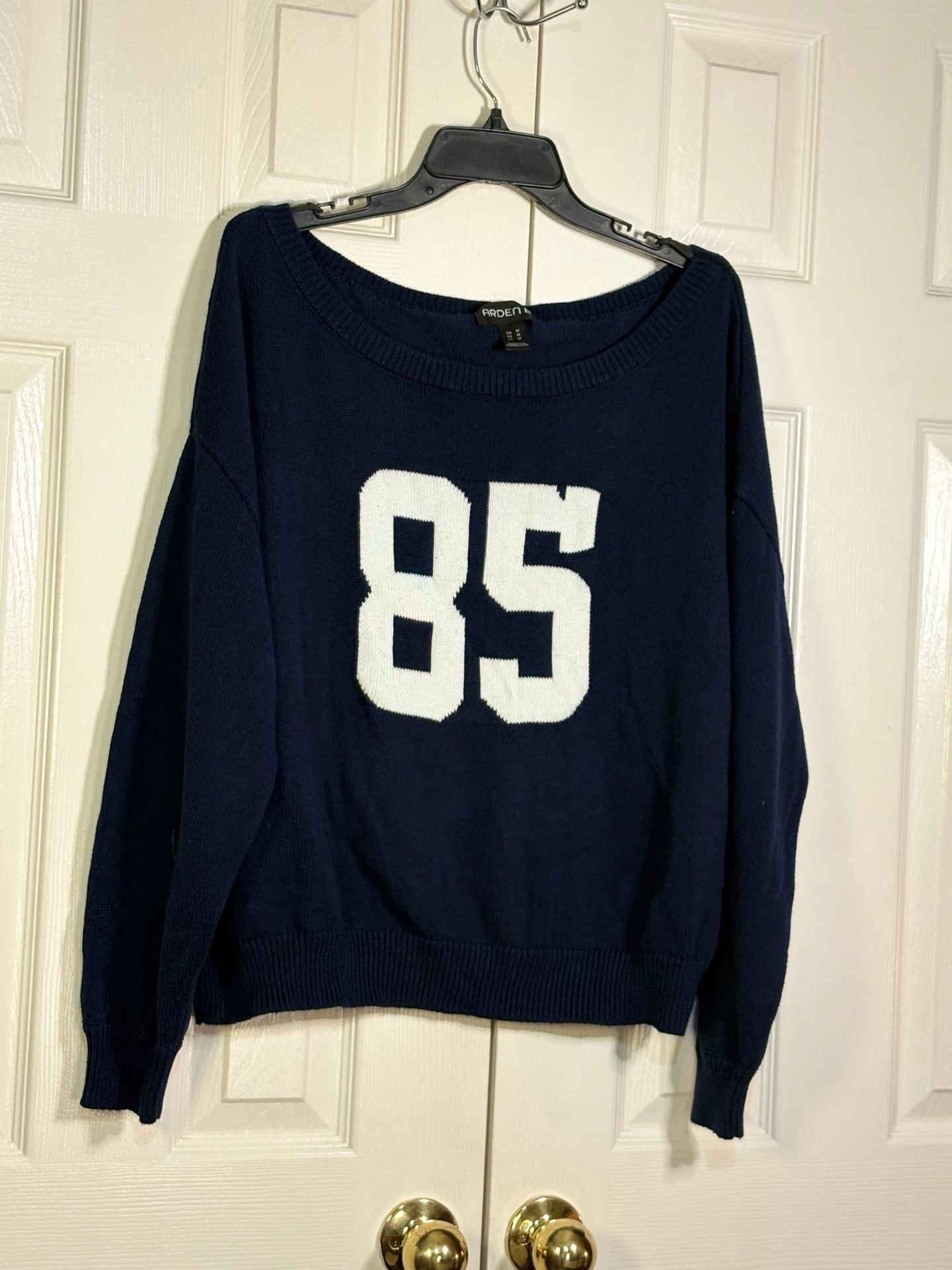 Arden B. Sweater Size M Blue 85 Number Pullover Knit 5