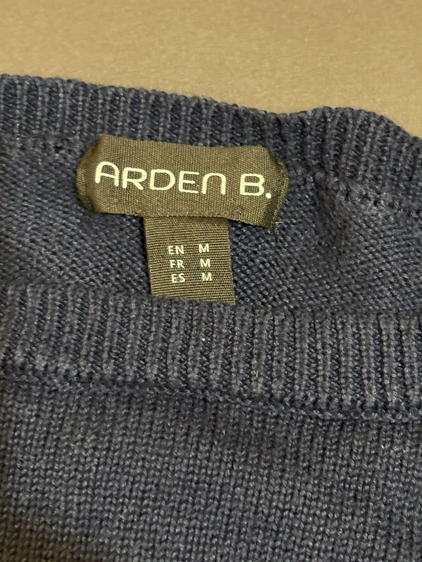 Arden B. Sweater Size M Blue 85 Number Pullover Knit 3