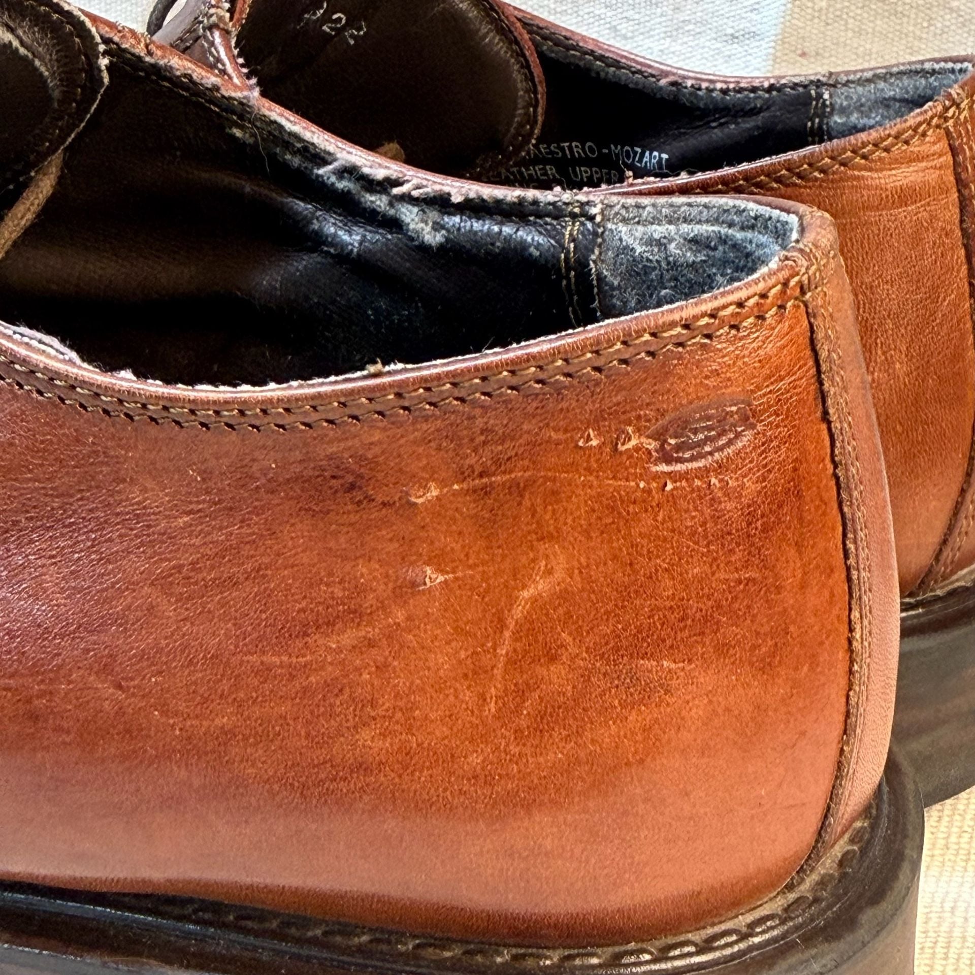 Skechers Maestro-Mozart Leather Shoes Brown Leather Dress Shoes 7