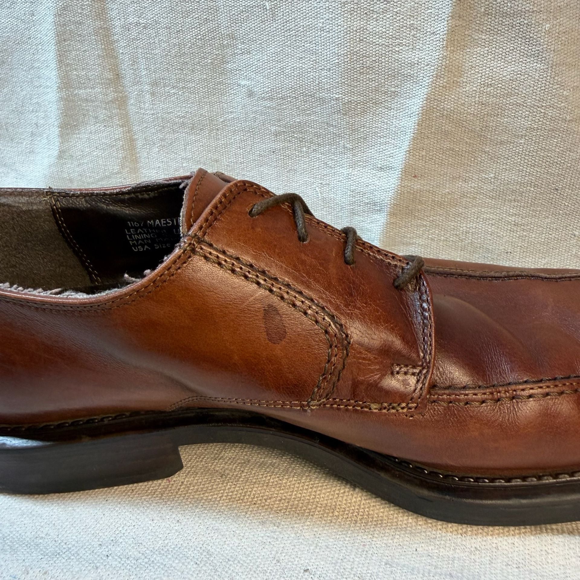 Skechers Maestro-Mozart Leather Shoes Brown Leather Dress Shoes 12