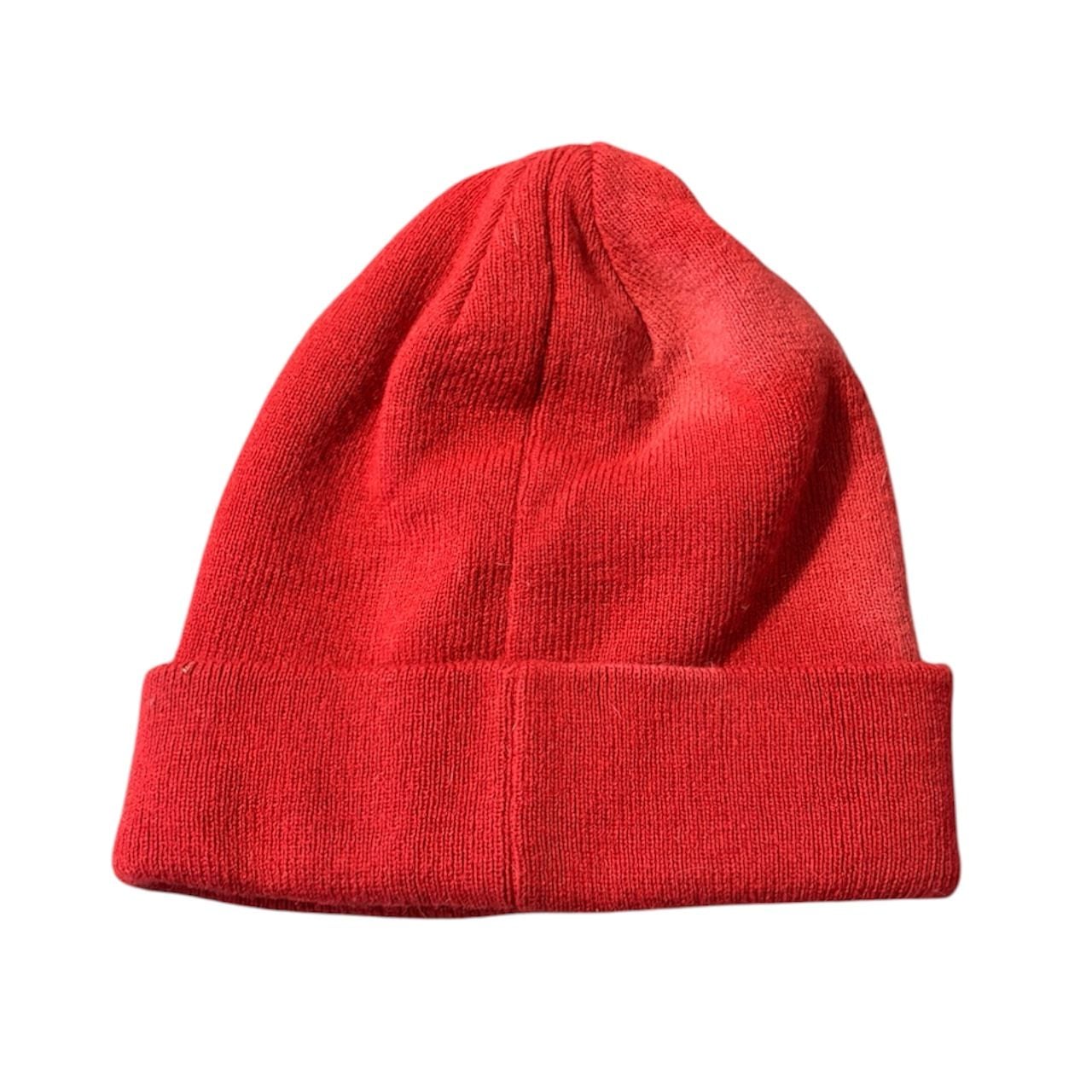 Budweiser Red Knit Beanie One Size Distressed Cuffed Winter Hat 3