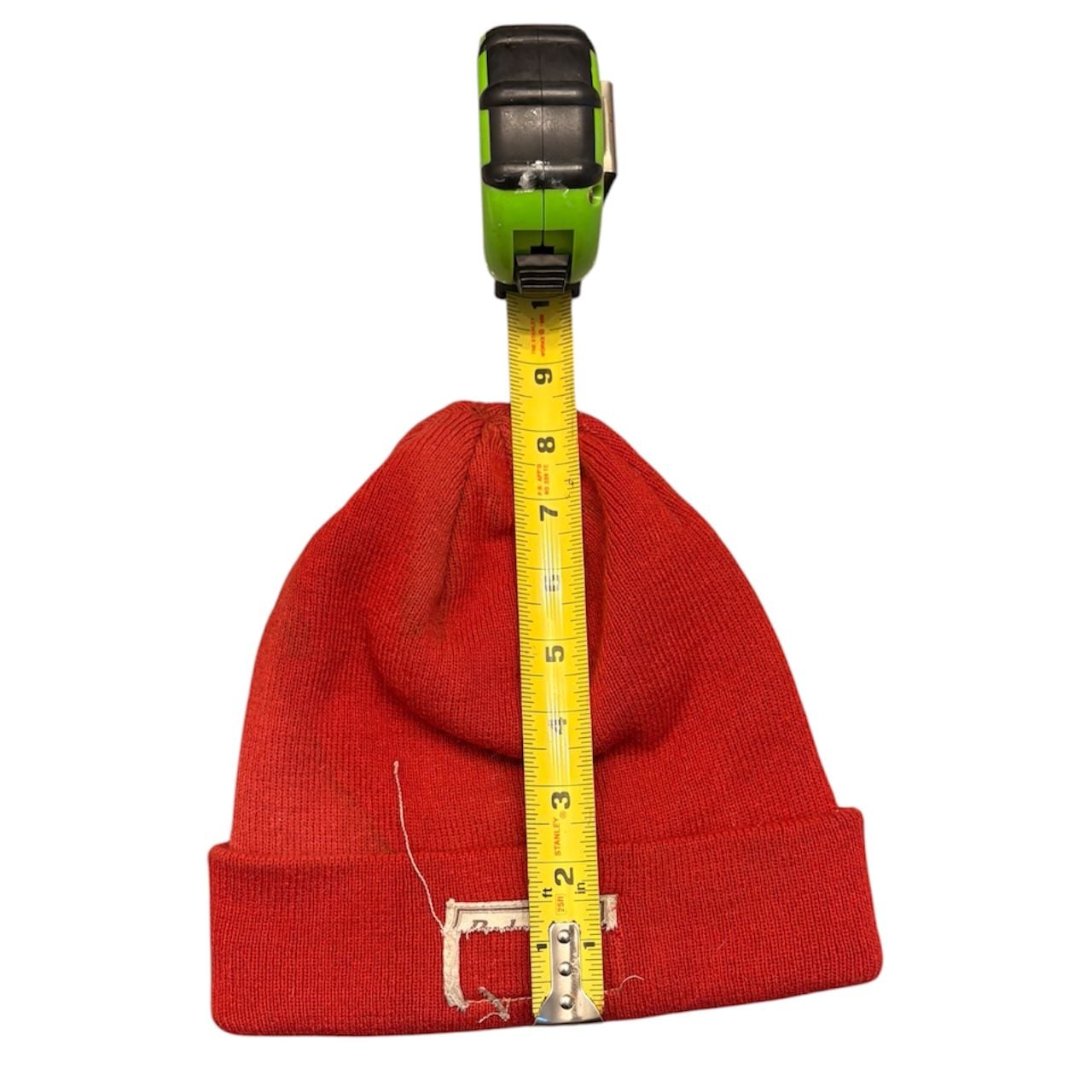 Budweiser Red Knit Beanie One Size Distressed Cuffed Winter Hat 4