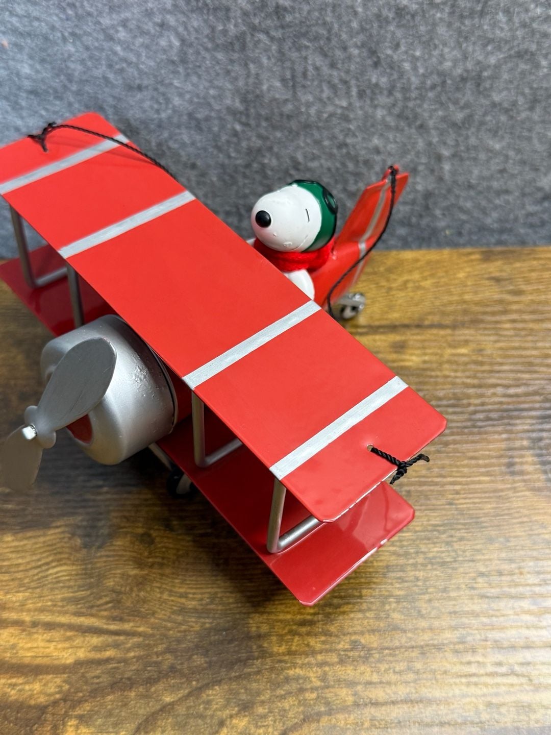 Peanuts Snoopy Flying Ace Red Biplane Figurine 1